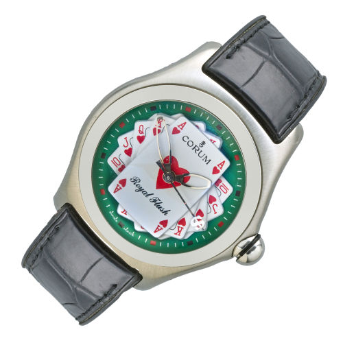 CORUM : Herrenarmbanduhr 'Bubble Royal Flush' (DOBIASCHOFSKY AUKTIONEN AG)