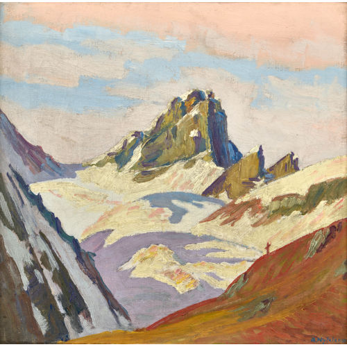 ALBERT NYFELER : 'Majinghorn am L�tschenpass' (DOBIASCHOFSKY AUKTIONEN AG)