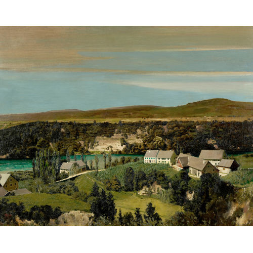 ERNST GEORG R�EGG : 'Der Hof Rheinfelden bei Eglisau' (DOBIASCHOFSKY AUKTIONEN AG)
