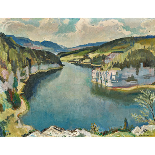 CHARLES L'EPLATTENIER : 'Bassins du Doubs' (DOBIASCHOFSKY AUKTIONEN AG)