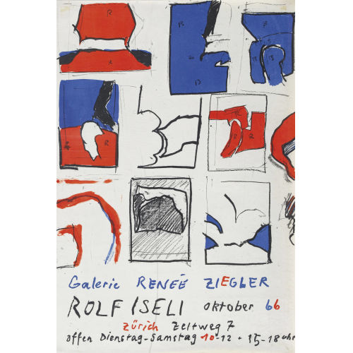 ROLF ISELI : 'Galerie Ren�e Ziegler Rolf Iseli Oktober 66' (DOBIASCHOFSKY AUKTIONEN AG)