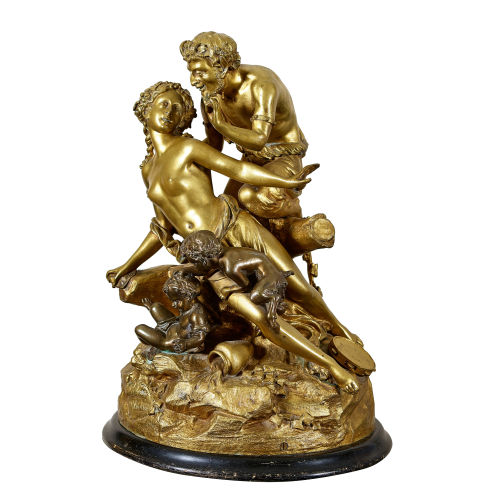 CLAUDE) CLODION (EIGTL. MICHEL : Bacchantin und Satyr mit Knabe und Faunkind (DOBIASCHOFSKY AUKTIONEN AG)