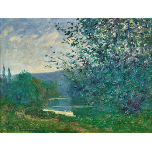 20. JH. FRANKREICH : Sommerliche Uferlandschaft (DOBIASCHOFSKY AUKTIONEN AG)