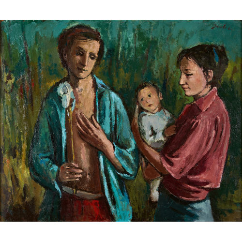 JEANNE) JANEB� (EIGTL. BARRAUD-PELLET : 'La famille' (DOBIASCHOFSKY AUKTIONEN AG)