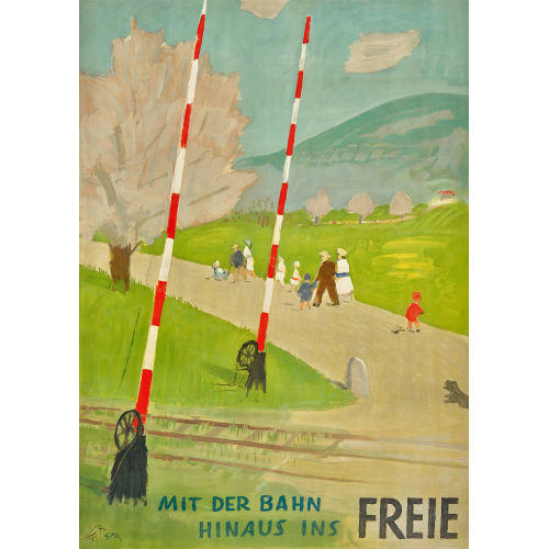 ERNST MORGENTHALER : 'Mit der Bahn hinaus ins Freie' (DOBIASCHOFSKY AUKTIONEN AG)