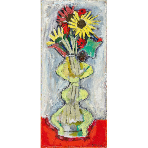 GOTTLIEB KURFISS : Blumen in Balustervase (DOBIASCHOFSKY AUKTIONEN AG)