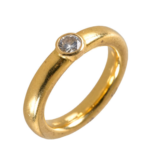 SOLITAIRE-RING : (DOBIASCHOFSKY AUKTIONEN AG)