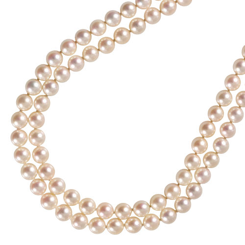 PERLEN-BRILLANT-COLLIER : (DOBIASCHOFSKY AUKTIONEN AG)