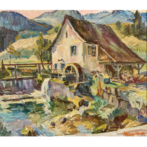 AUGUST CUENI : Wassermhle (DOBIASCHOFSKY AUKTIONEN AG)