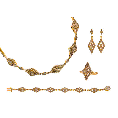 BRILLANT-PARURE : Wohl T�nnler, Z�rich (DOBIASCHOFSKY AUKTIONEN AG)