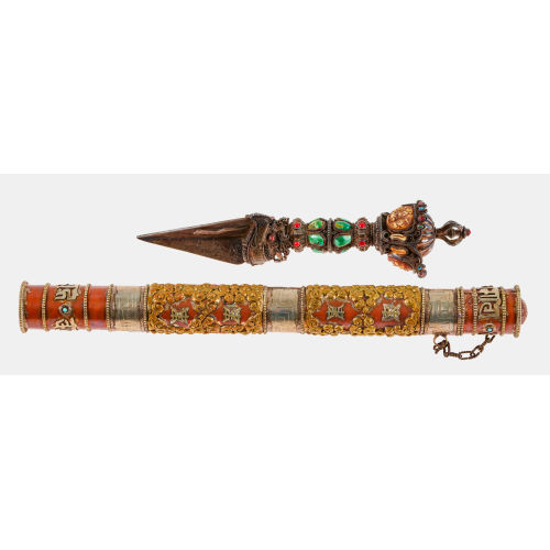 DOLCH UND DOKUMENTENGEF�SS : Tibet, 19. Jh (DOBIASCHOFSKY AUKTIONEN AG)