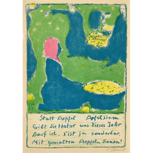CUNO AMIET : 'Obsternte' (DOBIASCHOFSKY AUKTIONEN AG)
