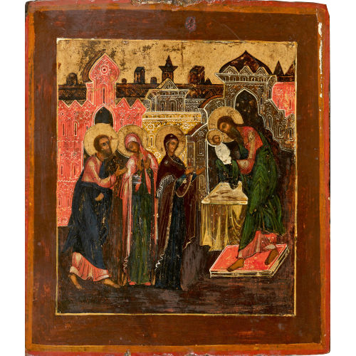 19. JH. RUSSLAND : Einf�hrung Christi in den Tempel (DOBIASCHOFSKY AUKTIONEN AG)