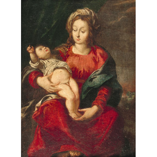 18. JH. ITALIEN : Maria mit Kind (DOBIASCHOFSKY AUKTIONEN AG)