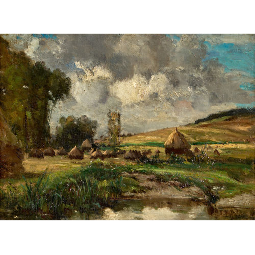 LOUIS FRAN�OIS VICTOR WATELIN : Heuschober (DOBIASCHOFSKY AUKTIONEN AG)