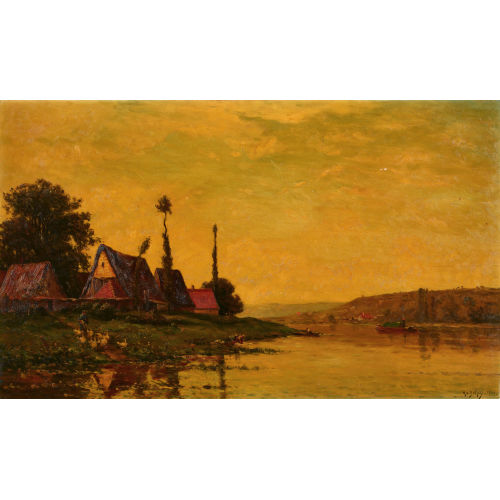 HIPPOLYTE CAMILLE DELPY : Lavandi�res au bord du fleuve (DOBIASCHOFSKY AUKTIONEN AG)