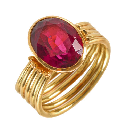 RHODOLITH-RING : (DOBIASCHOFSKY AUKTIONEN AG)
