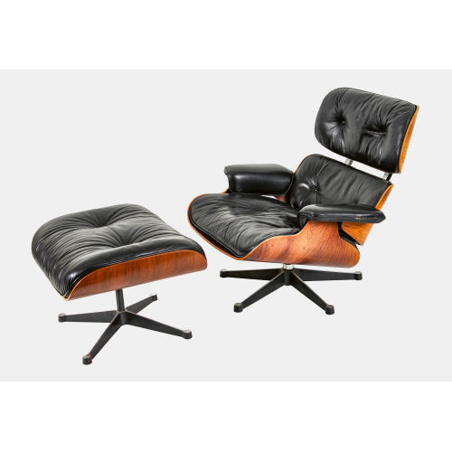 CHARLES ORMAND EAMES : Lounge Chair mit Ottomane, 2. H�lfte 20. Jh (DOBIASCHOFSKY AUKTIONEN AG)