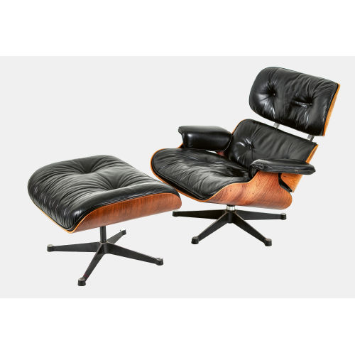 CHARLES ORMAND EAMES : Lounge Chair mit Ottomane, 2. H�lfte 20. Jh (DOBIASCHOFSKY AUKTIONEN AG)