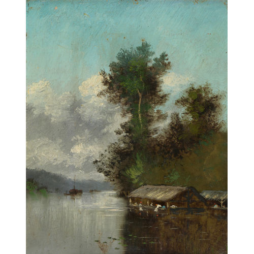 LOUIS LEROY : H�user am Ufer (DOBIASCHOFSKY AUKTIONEN AG)