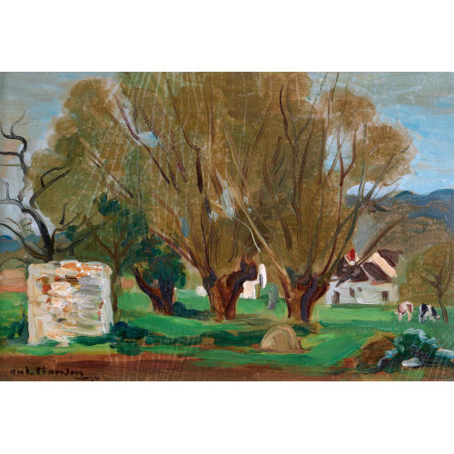 ANDR� PLANSON : B�uerliche Landschaft (DOBIASCHOFSKY AUKTIONEN AG)