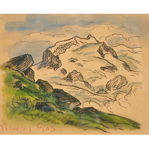 FRAN�OIS GOS : Bergmassiv (DOBIASCHOFSKY AUKTIONEN AG)