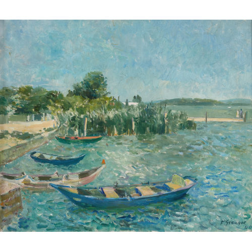 FERNAND GIAUQUE : 'Landschaft bei Liegerz' (DOBIASCHOFSKY AUKTIONEN AG)
