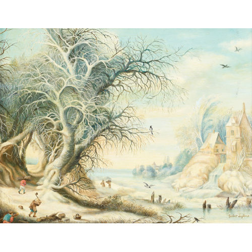 GIJSBRECHT LEYTENS : Winterlandschaft (DOBIASCHOFSKY AUKTIONEN AG)