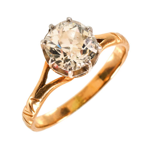 SOLITAIRE-RING : (DOBIASCHOFSKY AUKTIONEN AG)