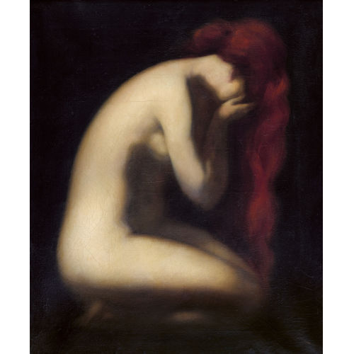 JEAN JACQUES HENNER : Die b�ssende Magdalena (DOBIASCHOFSKY AUKTIONEN AG)