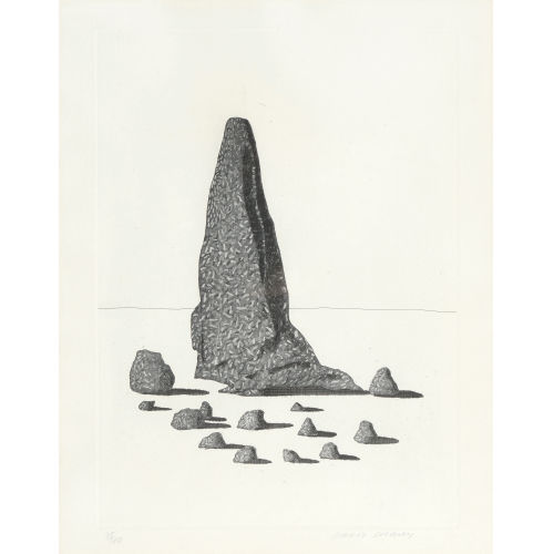 DAVID HOCKNEY : 'The sexton disguised as a ghost stood still as stone' (DOBIASCHOFSKY AUKTIONEN AG)