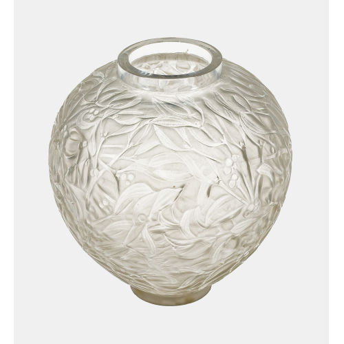 REN� LALIQUE : Vase 'Gui', Wingen-sur-Moder, um 1920-1925 (DOBIASCHOFSKY AUKTIONEN AG)