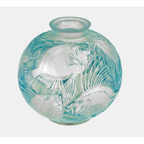 REN� LALIQUE : Vase 'Poissons', Wingen-sur-Moder, um 1921-1937 (DOBIASCHOFSKY AUKTIONEN AG)