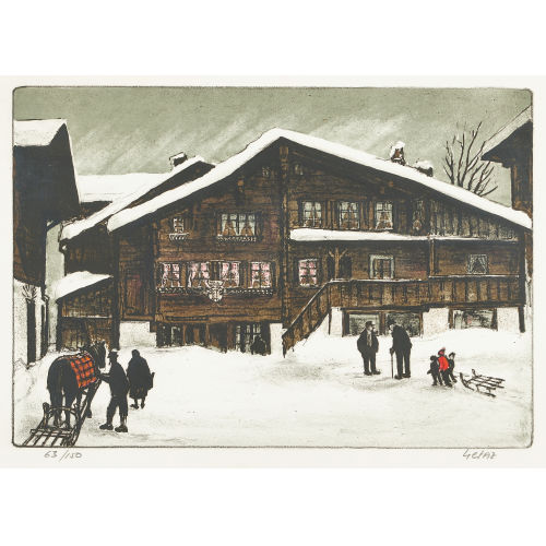 JEAN-LOUIS G�TAZ : Haus im Saanenland (DOBIASCHOFSKY AUKTIONEN AG)