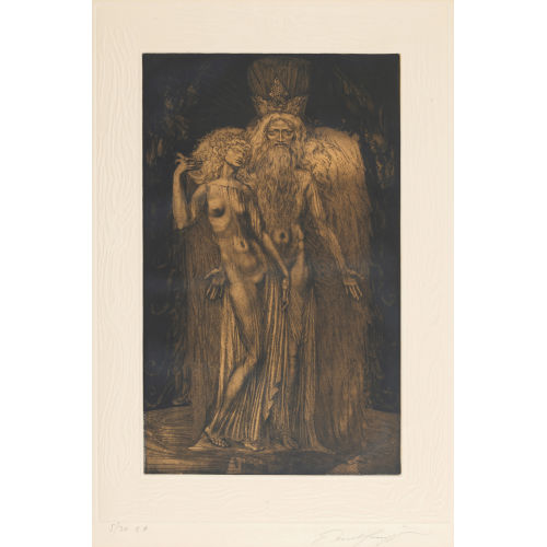 ERNST FUCHS : 'Einer der sieben Zust�nde der Erschaffung des Menschen' (DOBIASCHOFSKY AUKTIONEN AG)
