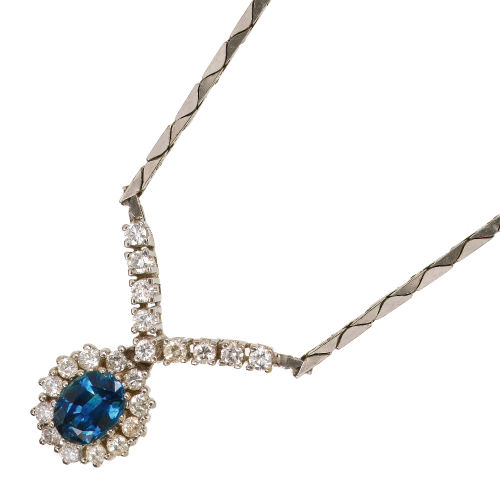 SAPHIR-BRILLANT-COLLIER : (DOBIASCHOFSKY AUKTIONEN AG)