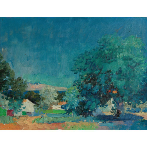 ALBERT NEUENSCHWANDER : Sommerliche Landschaft (DOBIASCHOFSKY AUKTIONEN AG)
