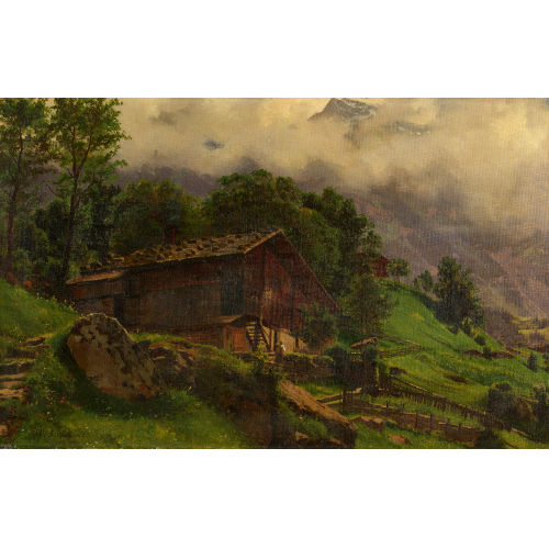 WILHELM BERNHARD BENTELI : Landschaft bei Wengen (DOBIASCHOFSKY AUKTIONEN AG)