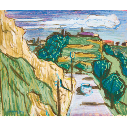 FRED STAUFFER : Sommerliche Landschaft (DOBIASCHOFSKY AUKTIONEN AG)