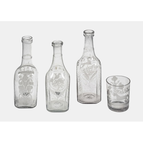 TAUFFLASCHEN UND GLAS : Schweiz, 19. Jh (DOBIASCHOFSKY AUKTIONEN AG)
