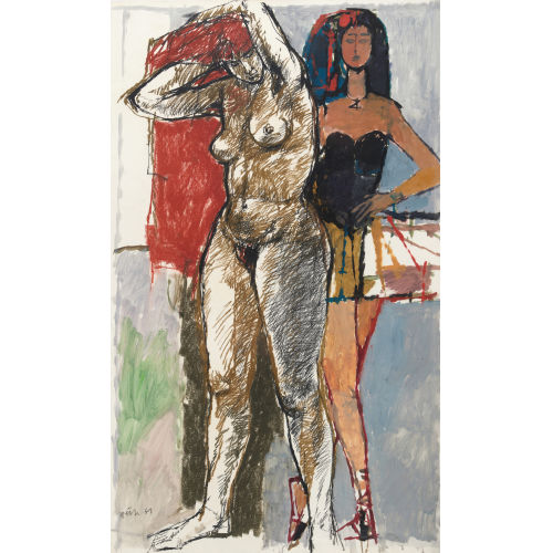 HUGO WETLI : Zwei Frauen (DOBIASCHOFSKY AUKTIONEN AG)