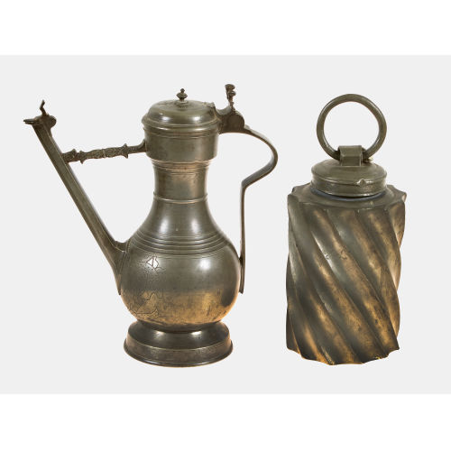 PAAR ZINNGEF�SSE : Schweiz, Anfang 18. Jh. (u.a. Johann K�pfer) (DOBIASCHOFSKY AUKTIONEN AG)