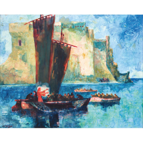 WALTER KREBS : 'Bei den Fischern' (DOBIASCHOFSKY AUKTIONEN AG)