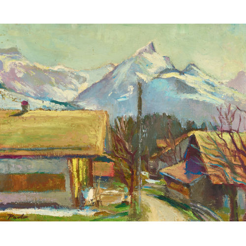 PAUL JAKOB) PAOLO (EIGTL. M�LLER : 'Mein Ferien H�uschen im Kiental' (DOBIASCHOFSKY AUKTIONEN AG)