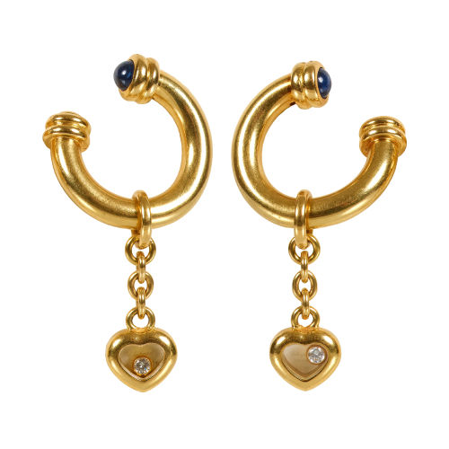 SAPHIR-BRILLANT-OHRH�NGER : Chopard, 'Happy Diamonds', Gen�ve (DOBIASCHOFSKY AUKTIONEN AG)