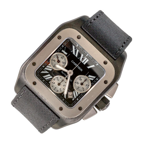 CARTIER : Herrenarmbanduhr 'Santos 100' (DOBIASCHOFSKY AUKTIONEN AG)