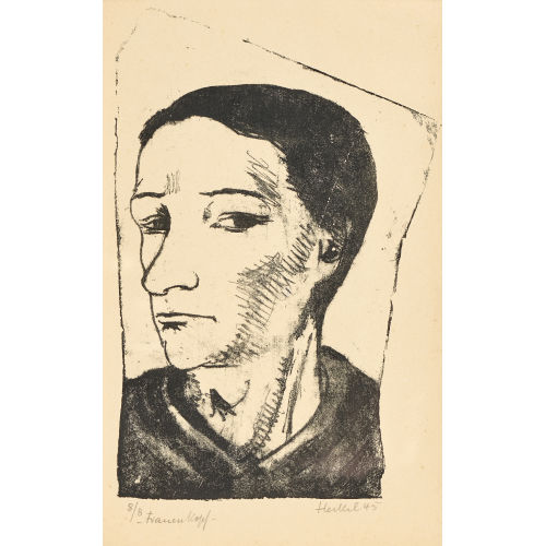 ERICH HECKEL : 'Frauenkopf' (DOBIASCHOFSKY AUKTIONEN AG)