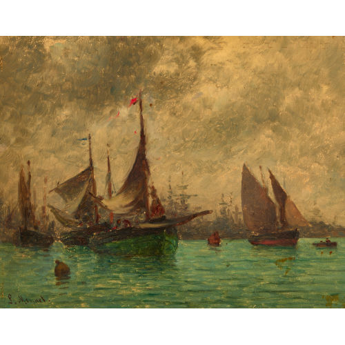 LOUIS MENNET : Le port (DOBIASCHOFSKY AUKTIONEN AG)
