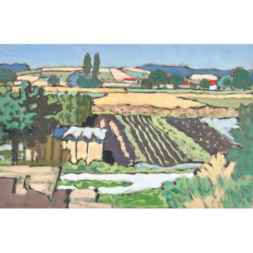 FRED STAUFFER : Sommerlandschaft (DOBIASCHOFSKY AUKTIONEN AG)