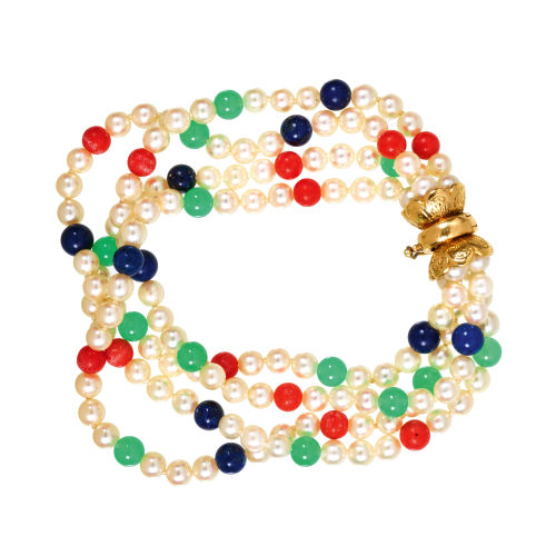 PERLEN-BRACELET : (DOBIASCHOFSKY AUKTIONEN AG)